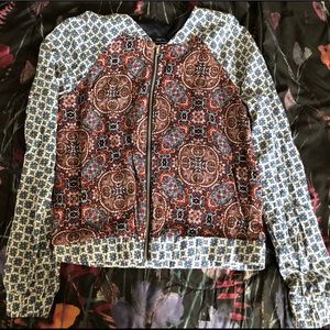 Copper Key Zip-Up Bohemian Jacket